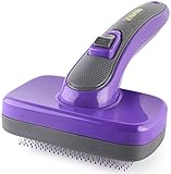 Hertzko Self Cleaning Slicker Brush - Dog &Amp; Cat Brush, Dog Brush For Shedding, Cat &Amp; Dog Grooming For Pets, Grooming Brushes For Long Short Haired Dogs Cats, Deshedding Brush, Rake, Comb