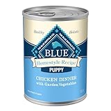 Blue Buffalo Homestyle Recipe Puppy Wet Dog Food, Made With Natural Ingredients, Chicken Dinner With Garden Vegetables &Amp; Brown Rice, 12.5-Oz. Cans (12 Count)