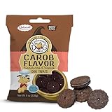 Exclusively Dog Cookies Sandwich Cremes Carob Flavor Dog Treats For Medium And Large Dogs, Natural And Made In The Usa, 8 Oz