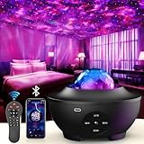 Sunbox Star Projector,3 In 1 Galaxy Projector Night Light With Remote Control,15 White Noise,Music Speaker&Amp;Timer,Starry Light Projector For Bedroom/Party/Home Decor,Starry Projector For Kids &Amp; Adults