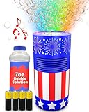 Move2Play Usa Themed Bubble Blower | Bubble Machine | Bubble Toy Fireworks For Toddlers, Boys And Girls | Indoor &Amp; Outdoor | Birthday Party | Summer Fun | 4Th Of July Essential