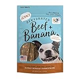 Pet Jerky Factory Premium Beef And Banana 5 Oz. Dog Jerky Treats | 100% Human Grade | Usa Made | High Protein | Grain Free | Limited Ingredients | No Filler | Bha-Bht Free | Soft-Tender