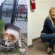 China Rescue Dogs Co-Founder With Rescued Dogs