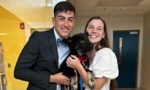 Daisy The Puppy With Her New Fur Parents