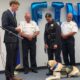 Finn Being Sworn In By New Haven Mayor Justin Elicker At The Nhpd Police Headquarters