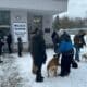 People Temporarily Adopting Dogs Due To The Cold Weather In Krakow