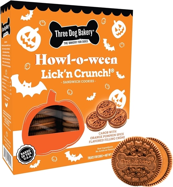 Three Dog Bakery Lickn Crunch Howl O Ween Cookies